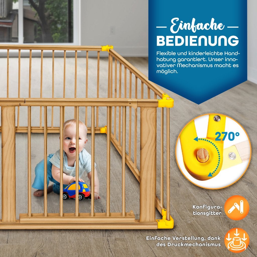 Box grondbox afscherming veiligheidshek hout GRATIS BEZORGD!, Kinderen en Baby's, Boxen, Verzenden, Nieuw, Nvt, Overige vormen