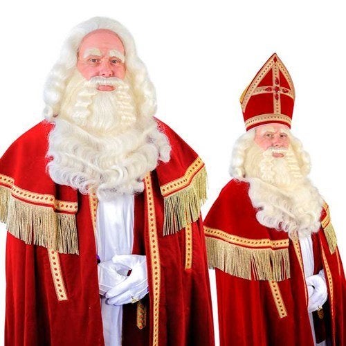 Sinterklaas Baardstel TV-Sint deluxe tule Yak, Diversen, Ophalen of Verzenden, Nieuw