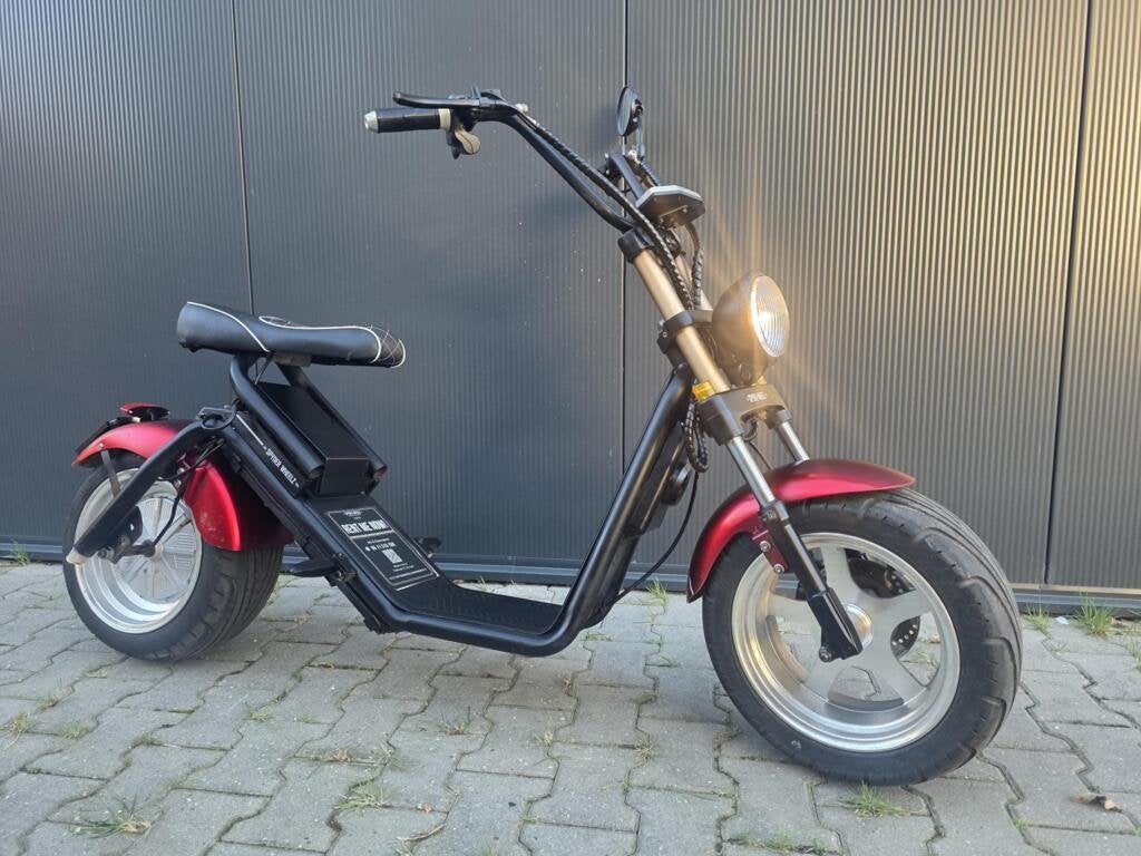 Nette Spyder Wheelz E-Chopper Elektrische scooter Zwart/rood, Overige merken, Ophalen of Verzenden, Zo goed als nieuw, Spyder Wheelz