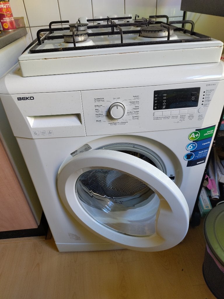 wasmachine, Ophalen, 1200 tot 1600 toeren, Gebruikt, 4 tot 6 kg