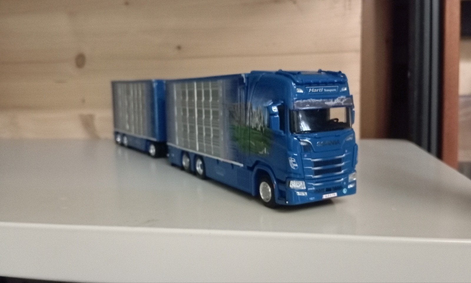 Scania S Herbert Hartl combinatie WSI, Hobby en Vrije tijd, Ophalen of Verzenden, Nieuw, Bus of Vrachtwagen, Wsi