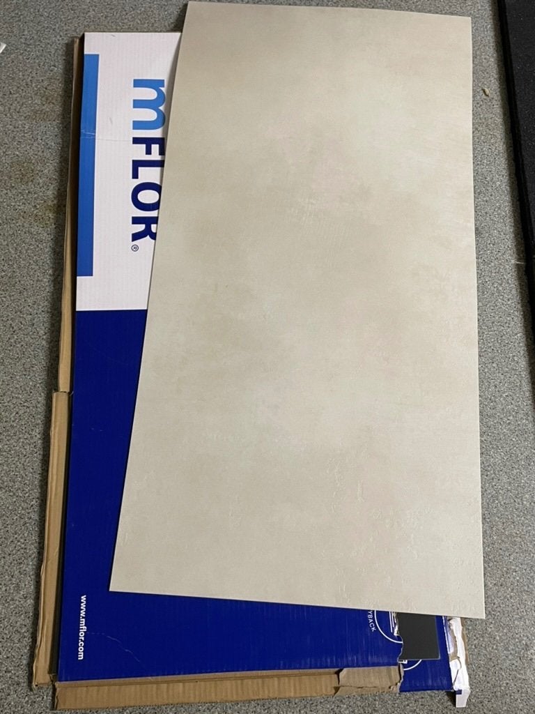 PVC vloer, lichte kleur, in originele verpakking, 6.68m², Ophalen, Nieuw, Grijs, 5 tot 10 m²