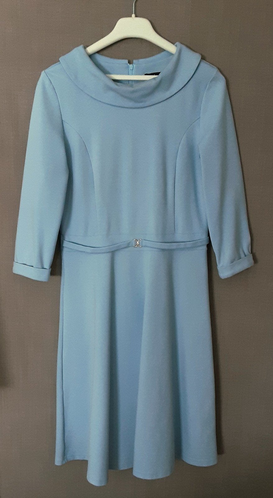 Port Lavande Jurk Maat 40 - Kreukvrij & Elastisch, Kleding | Dames, Port Lavande, Ophalen of Verzenden, Zo goed als nieuw, Blauw