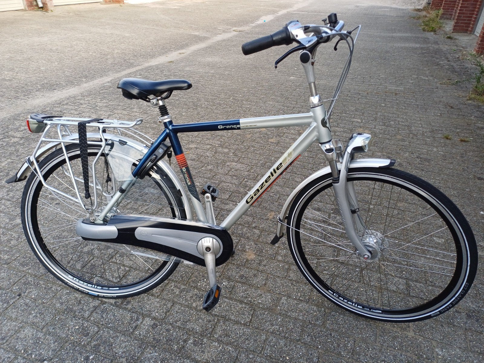 zeer nette Herenfiets Gazelle oranje, 53 cm, Ophalen, Versnellingen, Zo goed als nieuw, Gazelle