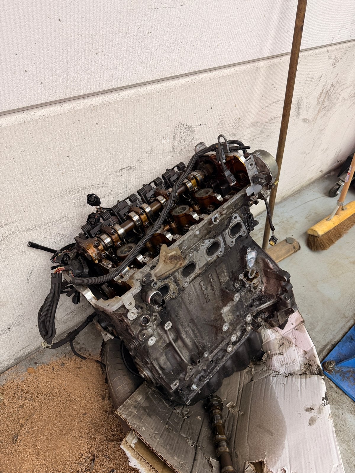 Kapot BMW 114i 116i N13B16a motorblok incl kabelboom etc, Ophalen, BMW