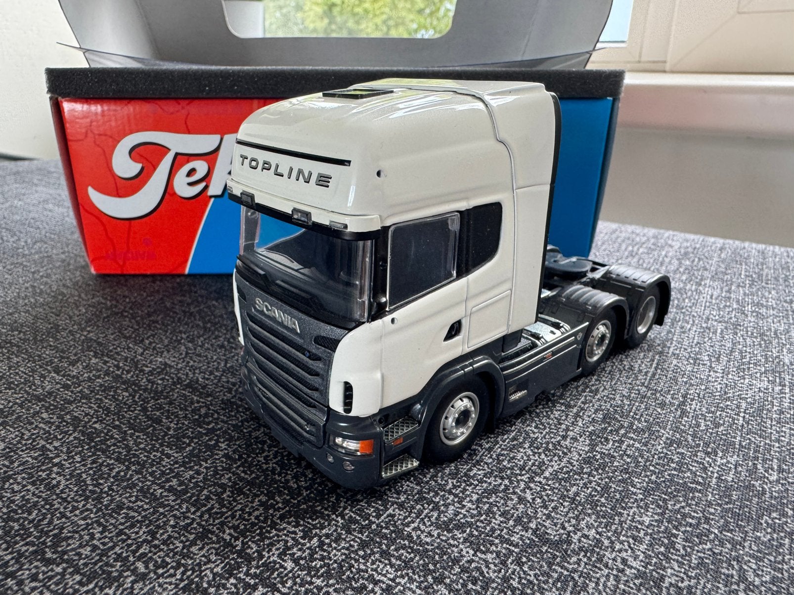 Tekno 9800B Scania R-serie Topline 6x2, Ophalen of Verzenden, Nieuw, Bus of Vrachtwagen, Tekno