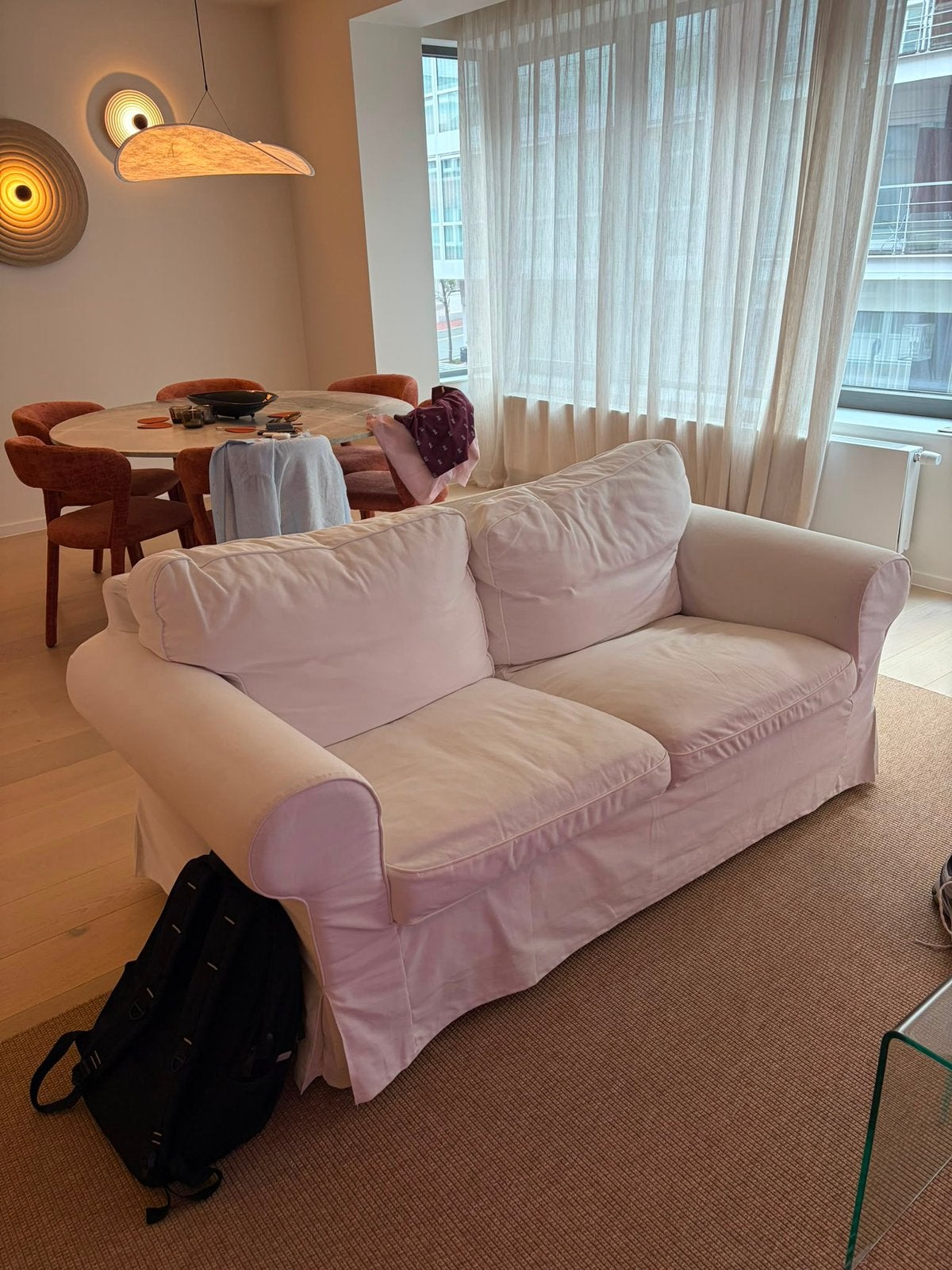 IKEA Ektorp 2-zits bank wit GRATIS af te halen, Ophalen, Gebruikt