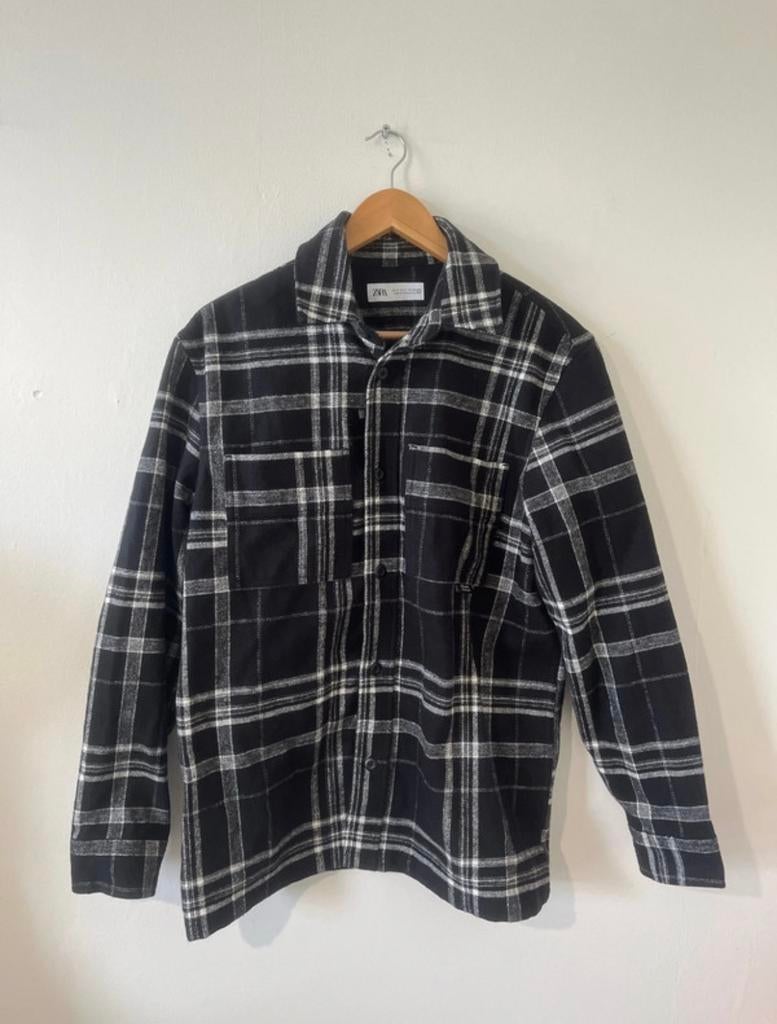Zara flannel, Kleding | Heren, Overhemden, Ophalen of Verzenden, Zo goed als nieuw