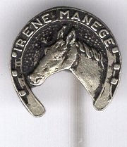 Irene manege zilverkleurig speldje ( N_051), Ophalen of Verzenden, Nieuw, Sport, Speldje of Pin