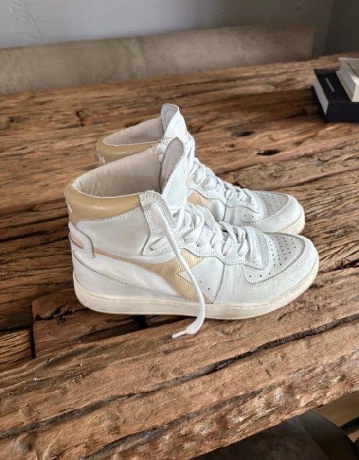 Diadora Heritage MI Basket Used Sneakers mt 39, Ophalen of Verzenden, Wit, Sneakers of Gympen