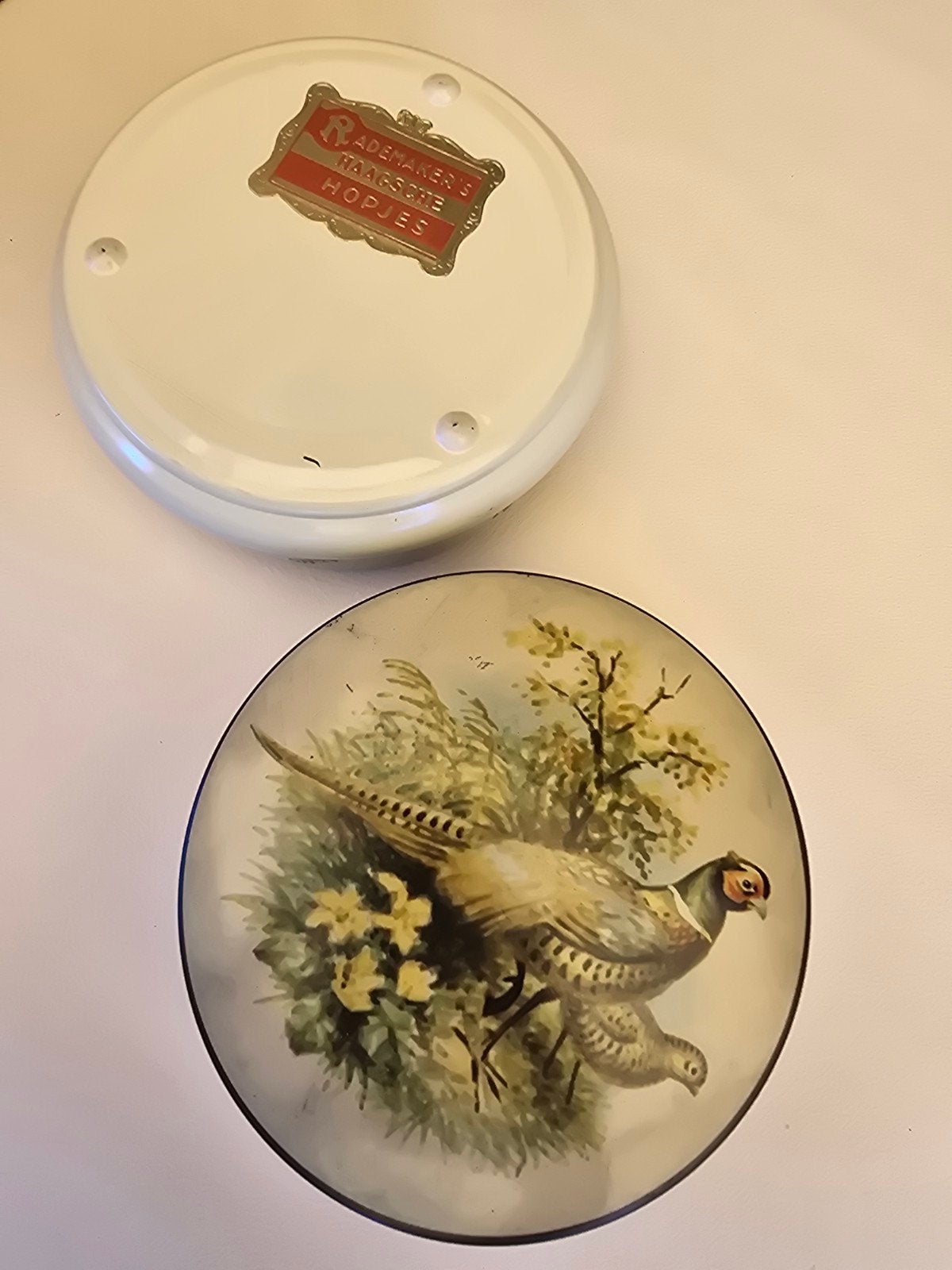 Set van 2 vintage blikken Haagse Hopjes, Antiek en Kunst, Verzenden
