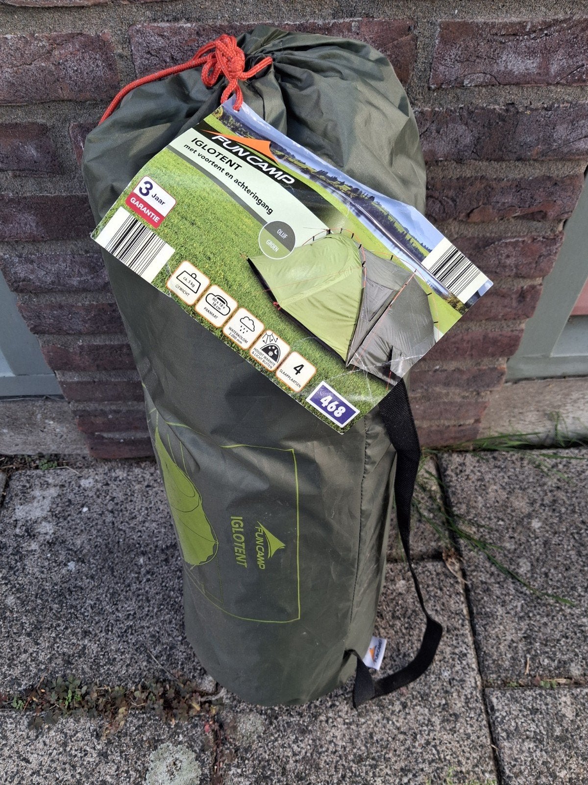 Nieuwe Fun Camp Iglotent - 4 persoons met voortent, Ophalen, Nieuw, Tot en met 4