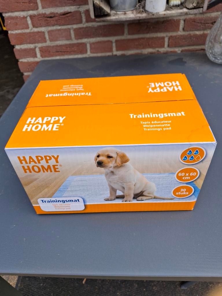Happy Home Trainingsmat 60x60cm 30x, Dieren en Toebehoren, Ophalen of Verzenden, Nieuw