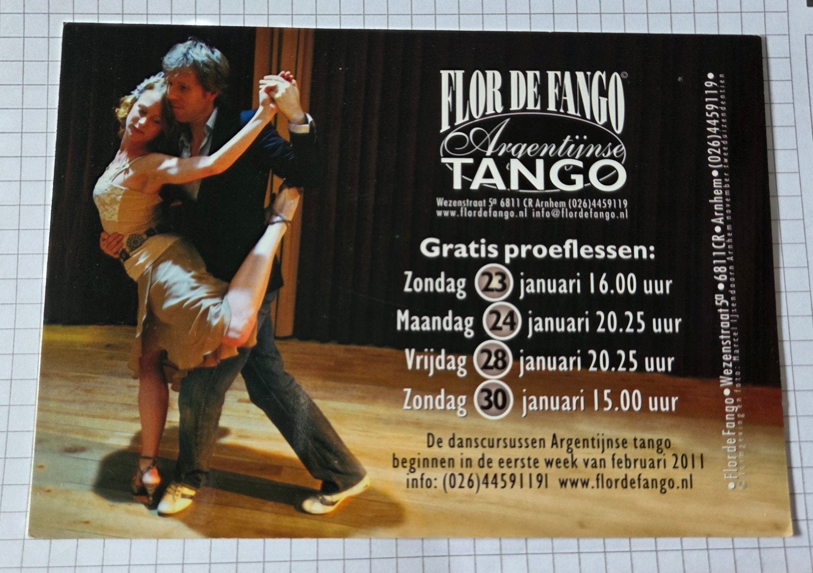 Flor de Fango - Argentijnse Tango - Arnhem, Verzenden, 1980 tot heden, Ongelopen, Overige thema's