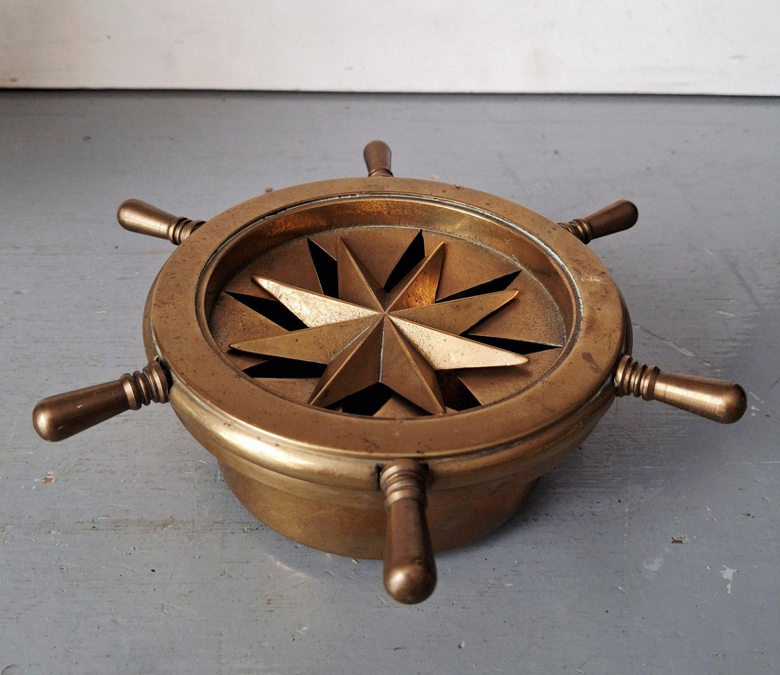Nautische asbak, Verzamelen, Gebruikt, Gebruiksvoorwerp, Onbekend, Motorboot of Zeilboot