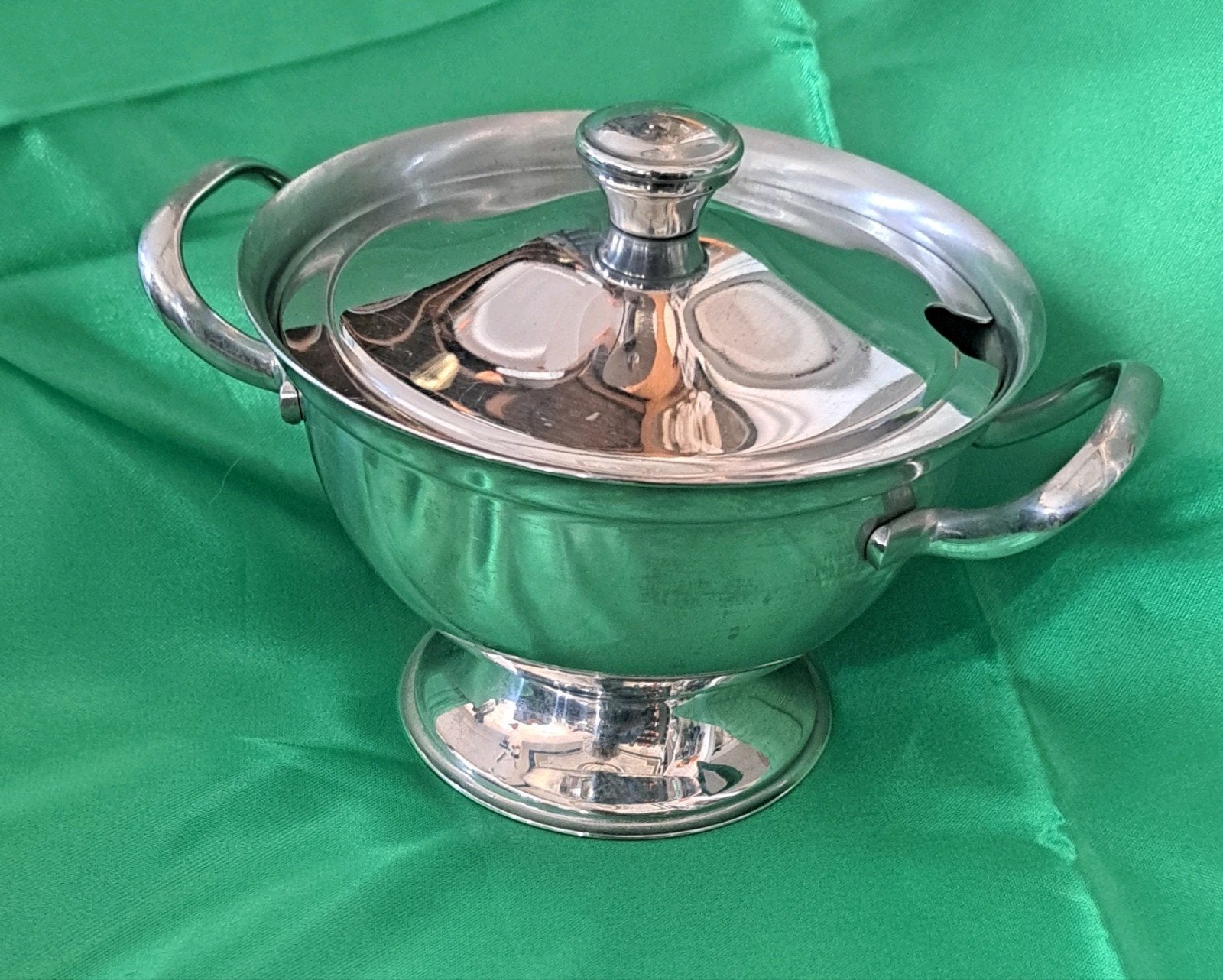Vintage Alessi RVS Sauskom 13 cm met deksel, Ophalen of Verzenden, Alessi, Overige typen, Gebruikt