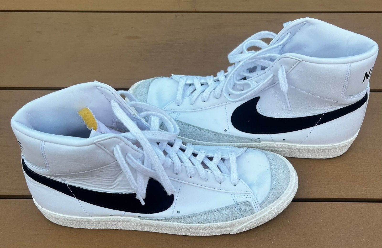 Nike Blazer Mid '77 Vintage Sneakers - Maat 45, Wit, Nike, Ophalen of Verzenden, Sneakers of Gympen