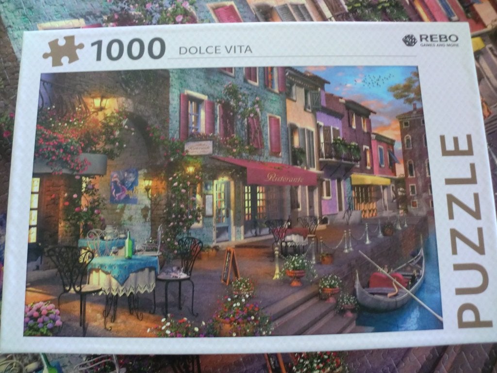 REBO legpuzzel, 1000 stukjes, Dolce Vita, Ophalen of Verzenden, 500 t/m 1500 stukjes, Zo goed als nieuw, Legpuzzel