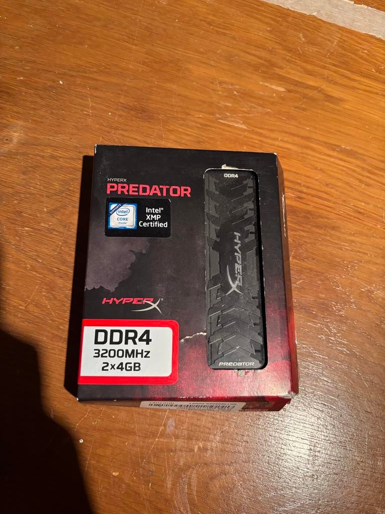 HyperX Predator DDR4 RAM 2x4GB 3200MHz, Computers en Software, RAM geheugen, Server, DDR4, 8 GB, Ophalen of Verzenden