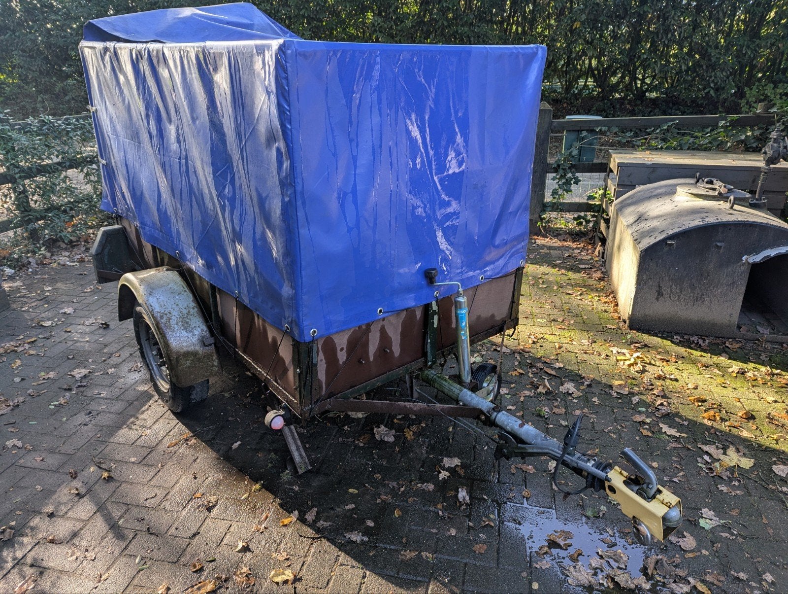 Aanhangwagen met huif, Ophalen, Gebruikt