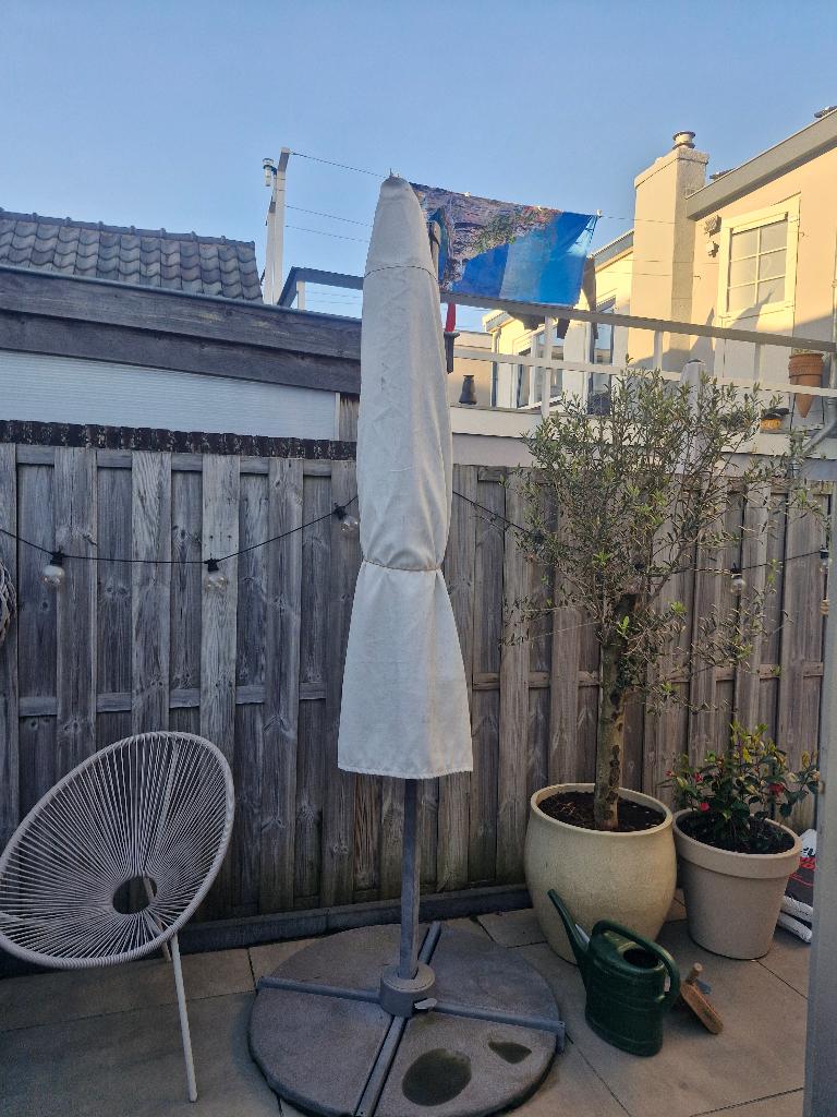 Parasaol, Tuin en Terras, Parasols, Ophalen, Gebruikt, Kantelbaar, 2 tot 3 meter