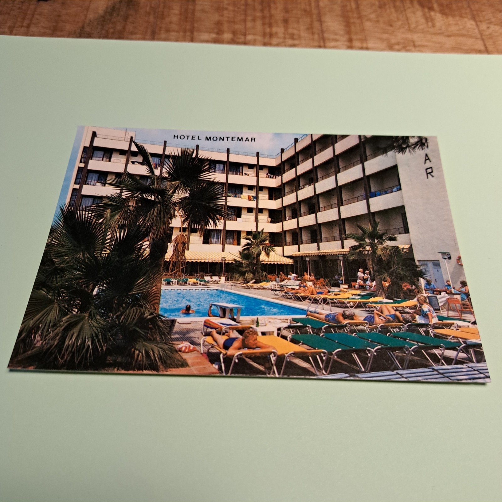 Vintage Ansichtkaart Hotel Montemar Pineda de Mar Spanje, Ophalen of Verzenden, 1960 tot 1980, Ongelopen, Spanje