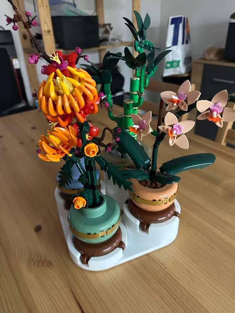 LEGO Botanicals Display Stand, Kunststof, Overige kleuren, 3D-geprint, Nieuw