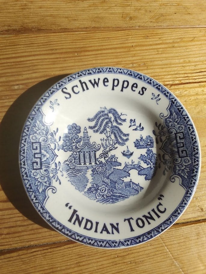 Schaaltje Schweppes "Indian Tonic" van Lunéville France, Verzamelen, Merken en Reclamevoorwerpen, Ophalen of Verzenden, Zo goed als nieuw