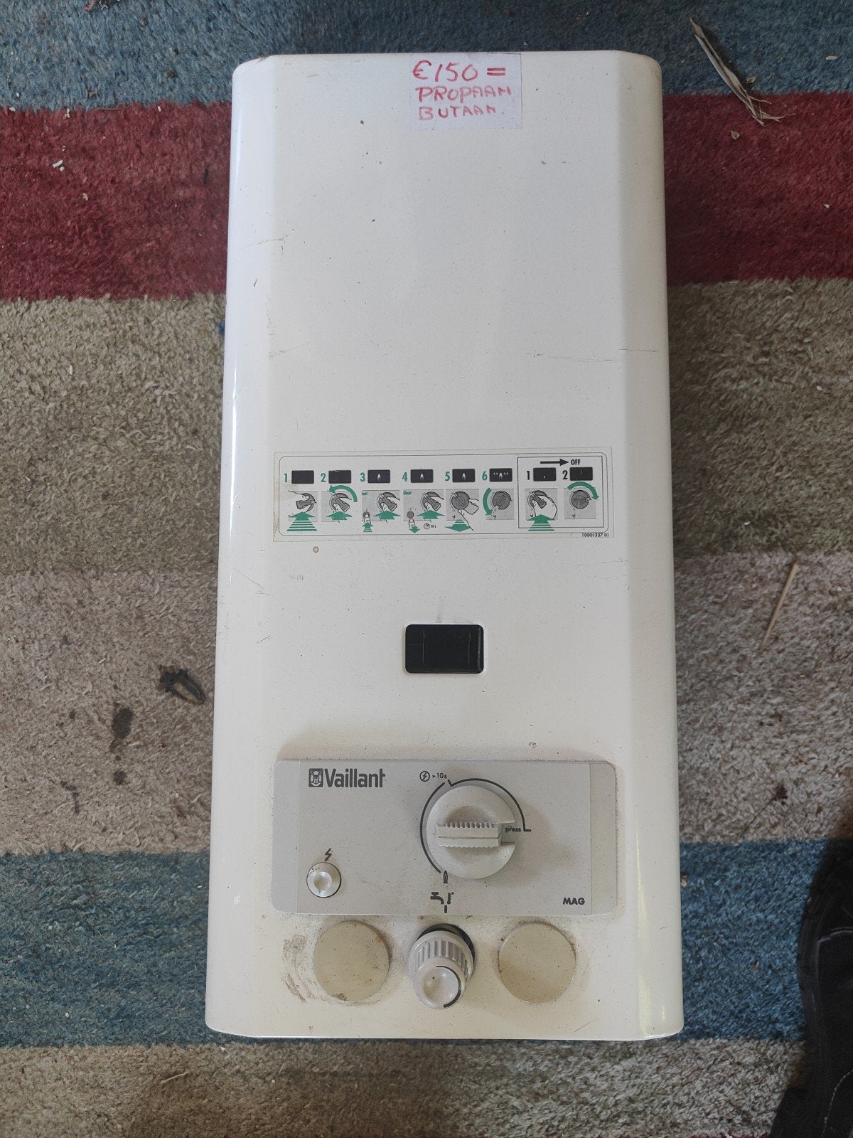 Vaillant MAG Geiser (Propaan/Butaan), 30 tot 80 cm, Gebruikt, Cv-ketel of Combi-ketel, Minder dan 60 cm