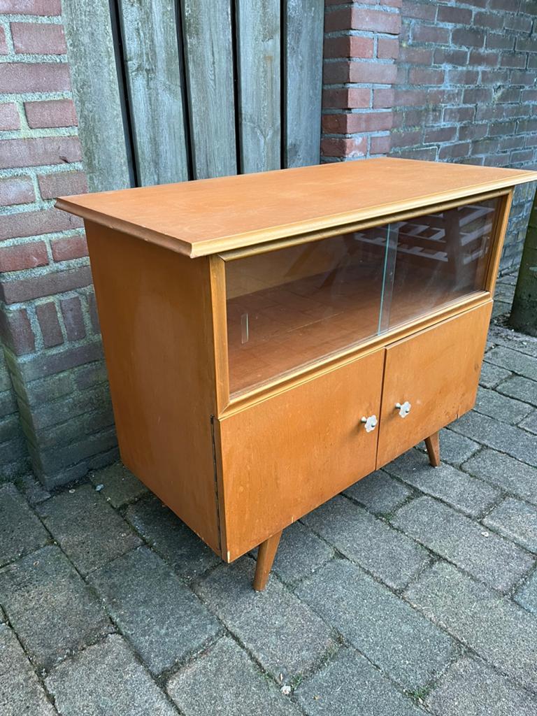 Vintage servieskastje, Huis en Inrichting, Kasten | Overige, Ophalen, Gebruikt
