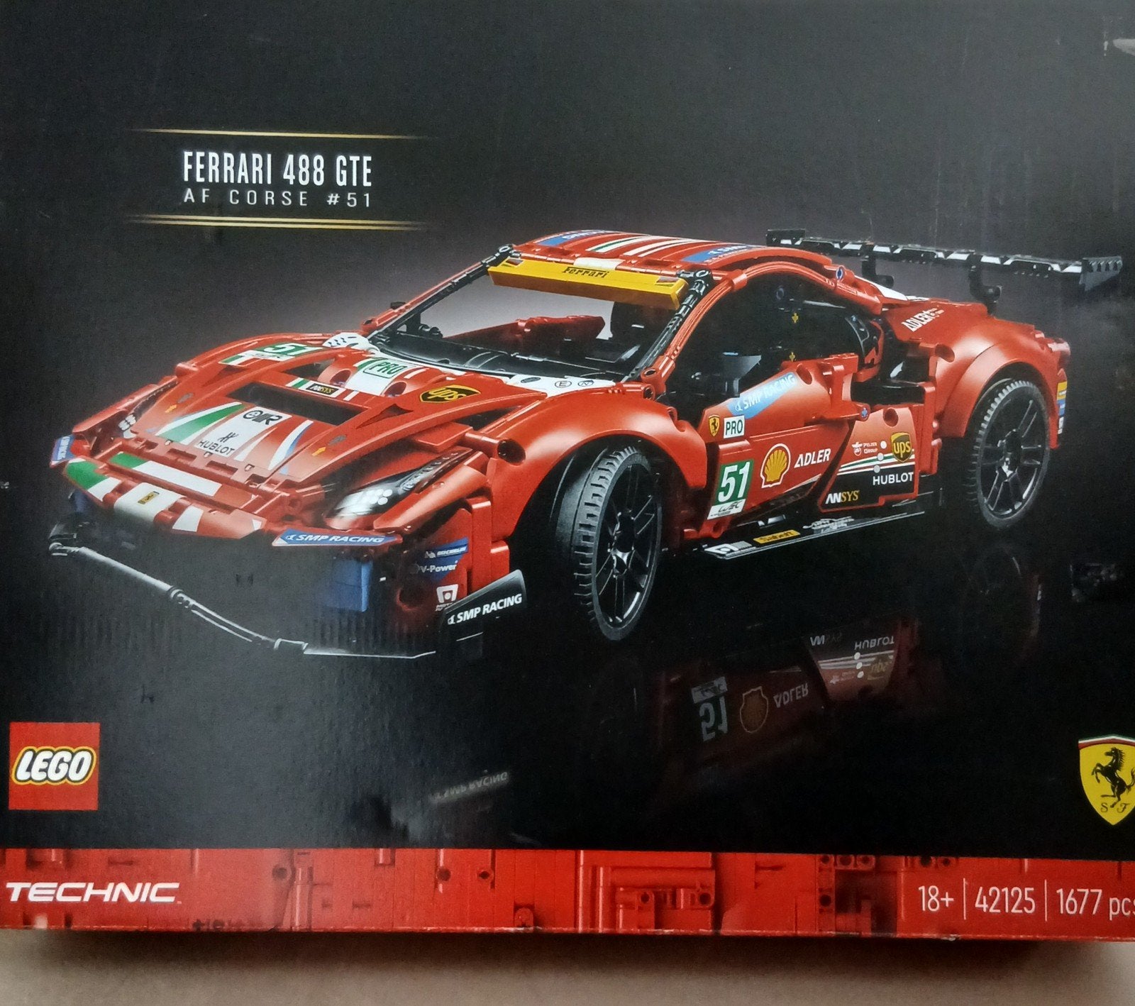 LEGO Technic Ferrari 488, Ophalen of Verzenden, Zo goed als nieuw, Overige merken