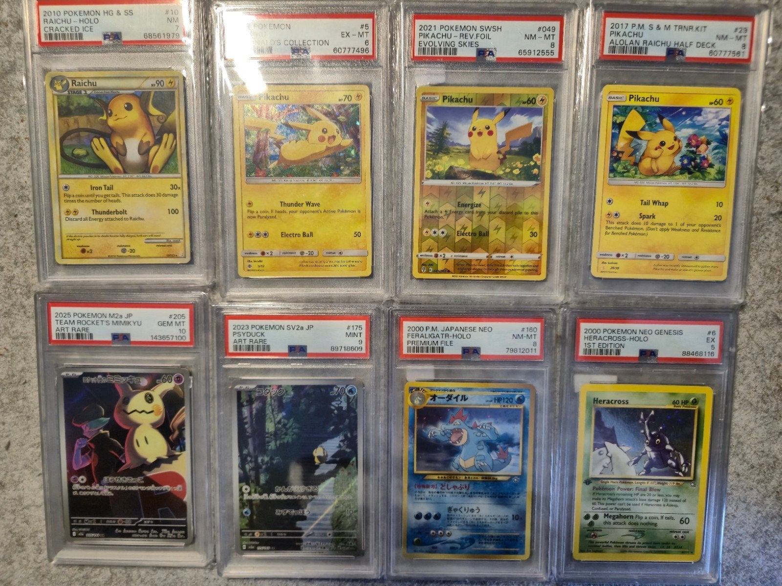 Diverse PSA Graded Pokémon Kaarten - Verschillende Graden, Ophalen of Verzenden, Nieuw, Meerdere kaarten
