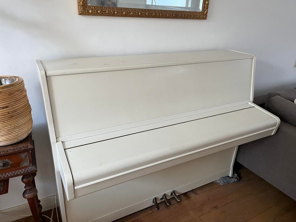 Rösler piano wit, Ophalen, Gebruikt, Wit, Piano