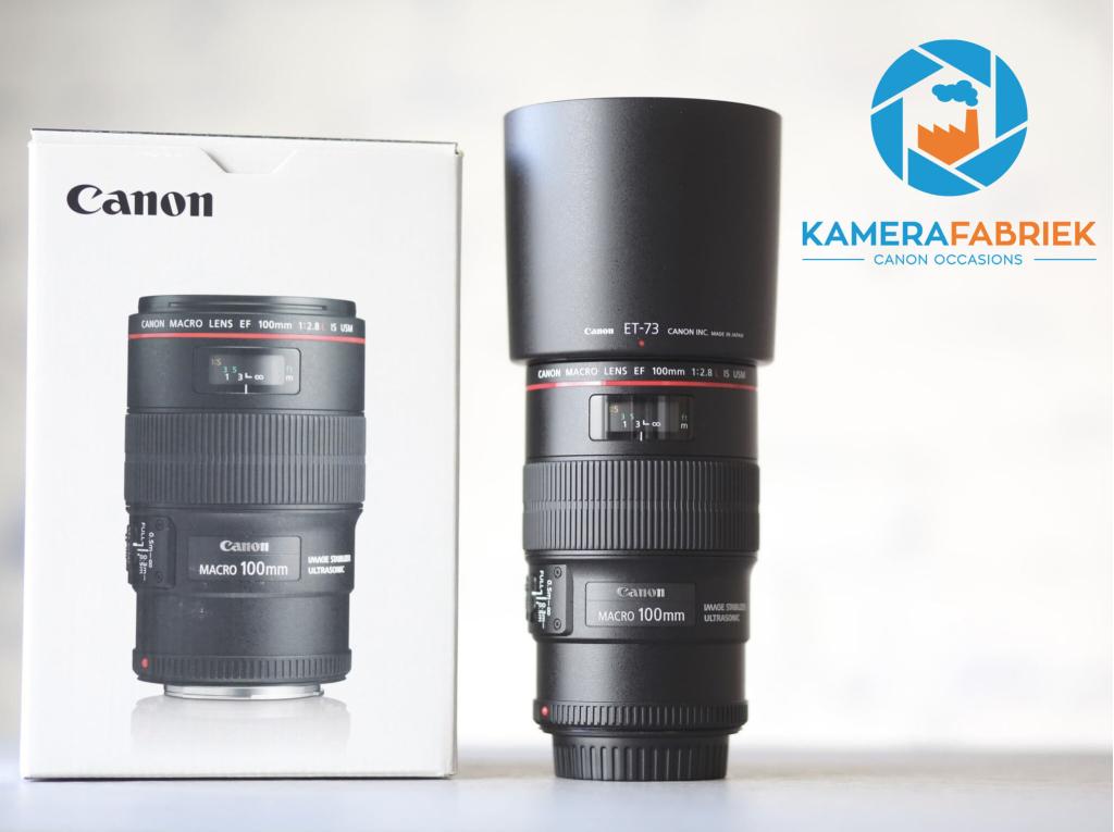 Canon EF 100mm f/2.8L Macro IS USM - Als nieuw! - 1 jaar gar, Canon, -, -, Ophalen of Verzenden
