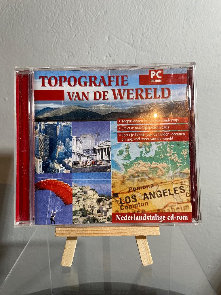 Topografie van de Wereld – CD-ROM, Ophalen of Verzenden, Zo goed als nieuw