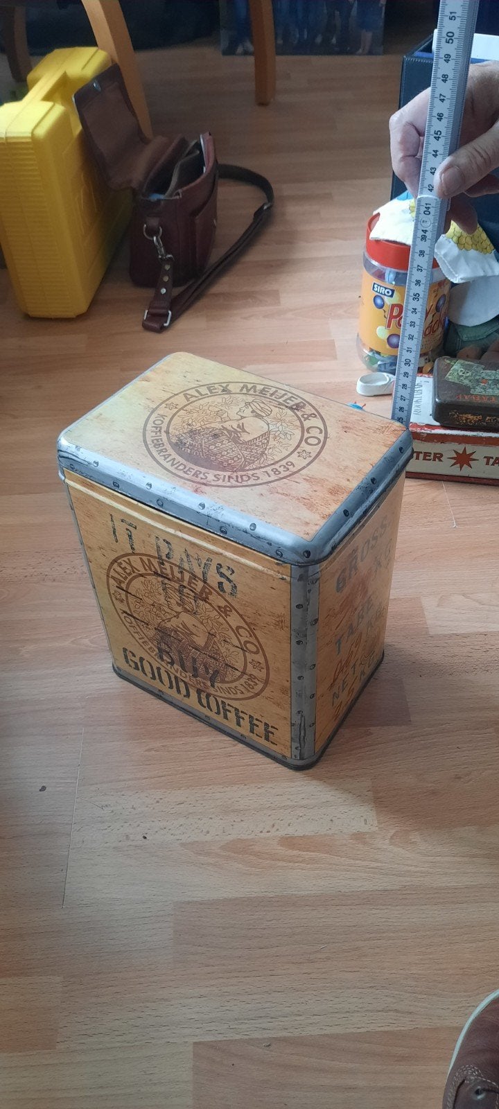 Vintage Alex Meijer & Co. Koffie/Thee Blik, Ophalen of Verzenden