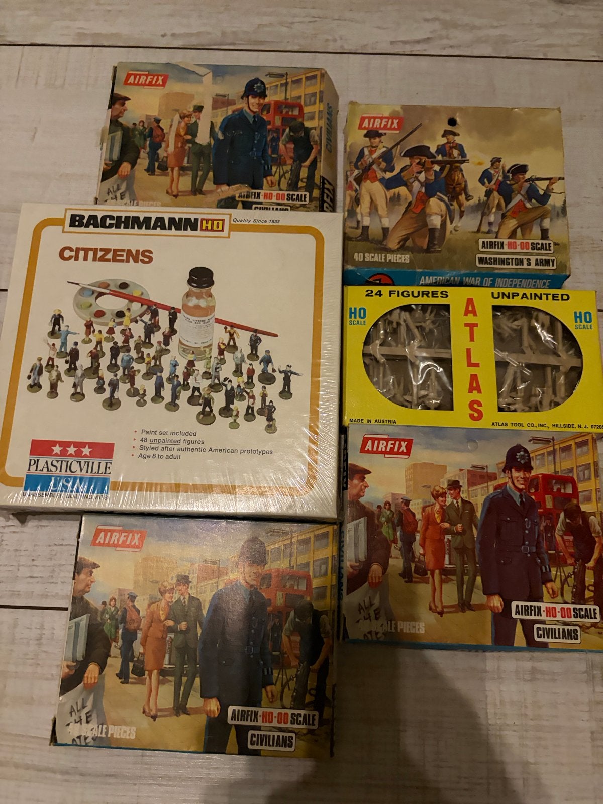 Diverse modelbouw poppetjes - Airfix, Bachmann, Atlas, Ophalen of Verzenden, Zo goed als nieuw
