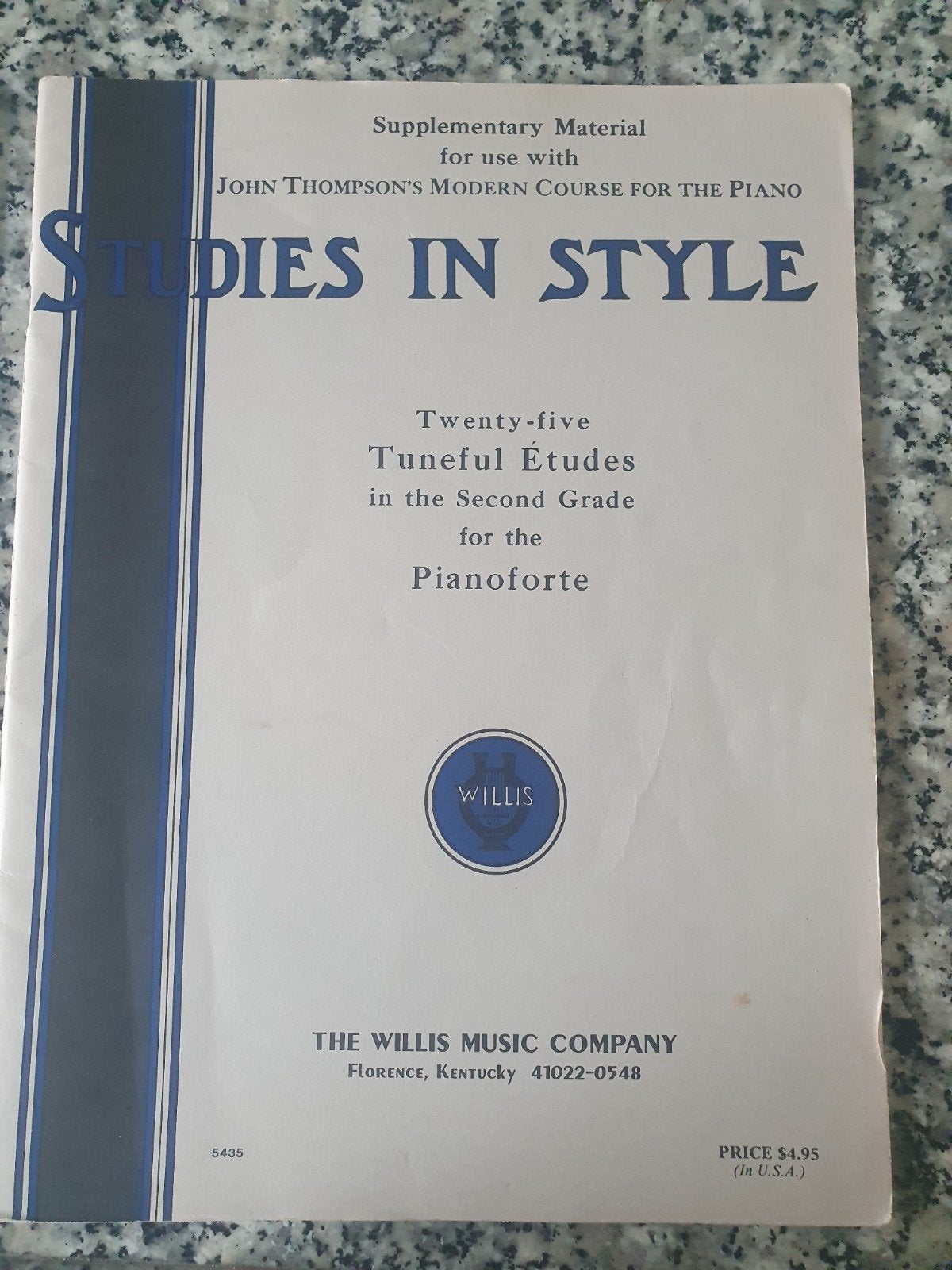 John Thompson's Studies in Style - Pianoforte Etudes, Muziek en Instrumenten, Bladmuziek, Gebruikt, Klassiek, Les of Cursus, Ophalen of Verzenden