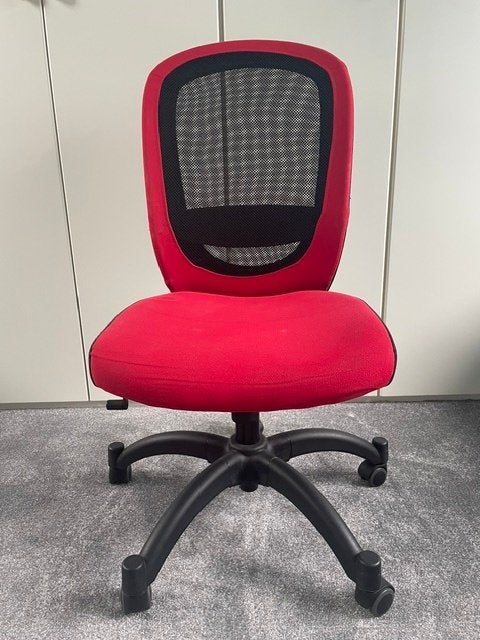 Bureaustoel rood, Ophalen, Gebruikt, Rood, Bureaustoel