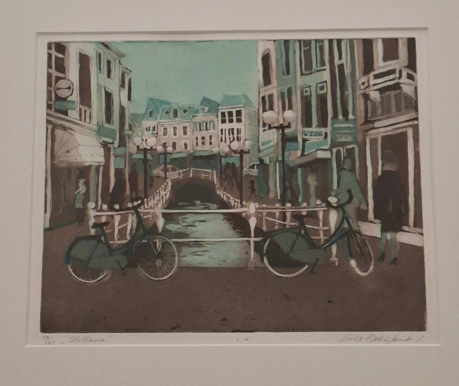 Prachtig schilderij van Willy Belifante - "Holland", Antiek en Kunst, Overige stijlen, Ophalen of Verzenden, Gesigneerd, Print