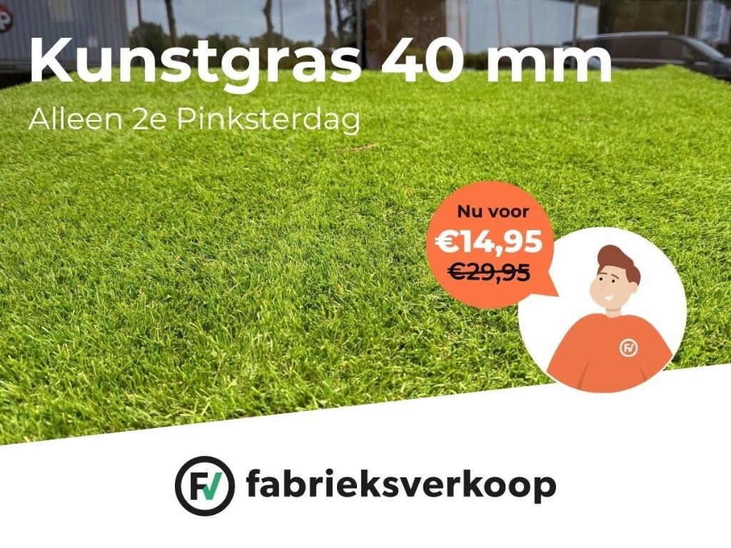 Kunstgras 40mm van €29,95 voor €14,95 | 25 mei, Tuin en Terras, Gras en Kunstgras, Nieuw, Kunstgras, 20 m² of meer, Ophalen
