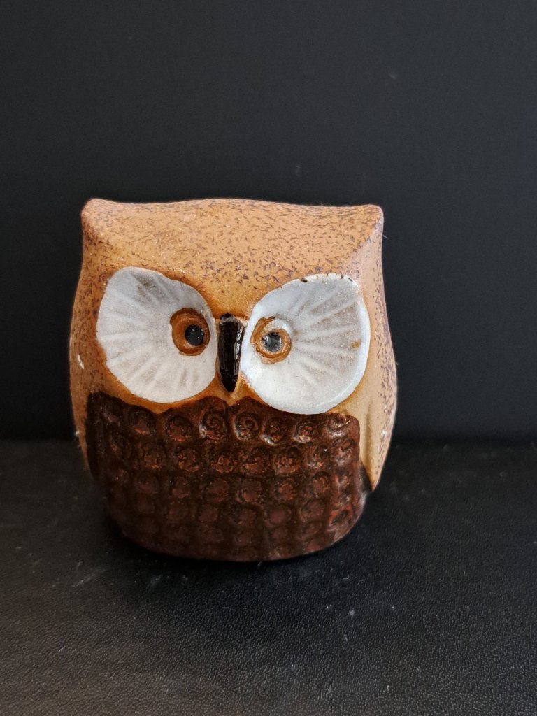 Schattige uil decoratie - keramiek, Verzamelen, Beelden en Beeldjes, Ophalen of Verzenden, Gebruikt, Dier