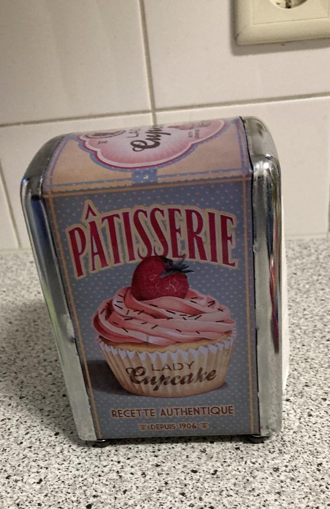 nostalgische servetten dispenser, Overige typen, Ophalen of Verzenden, Gebruikt, Overige materialen