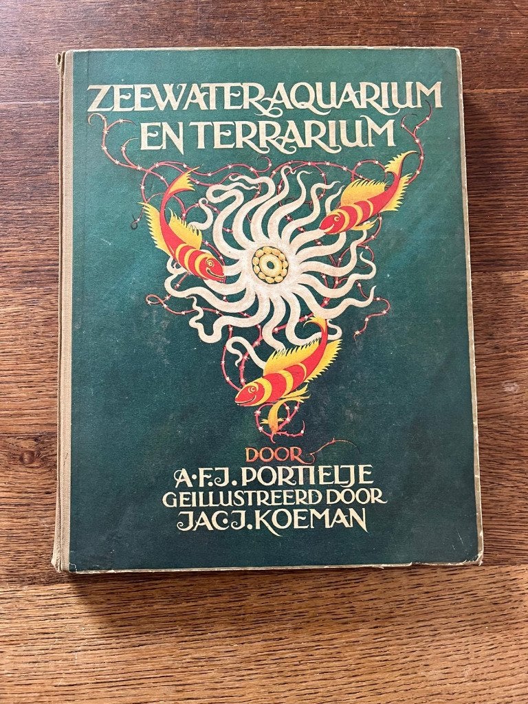 Zeewateraquarium en terrarium Verkade plakboek compleet, Ophalen, Gebruikt