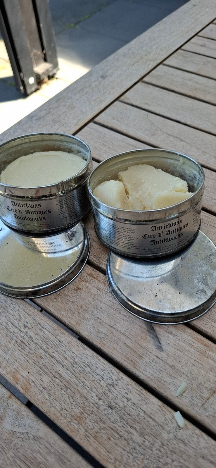 , meubels antiekwas, 2 blikken,, Ophalen of Verzenden, Gebruikt