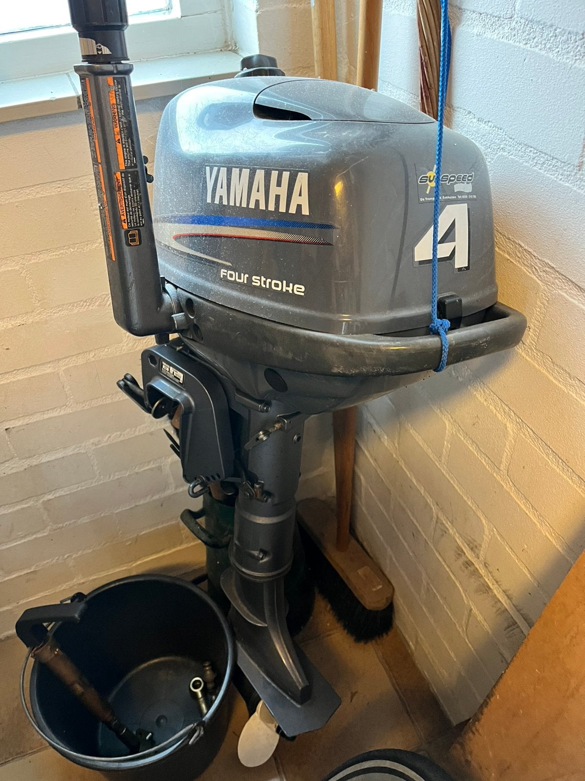 Yamaha four stroke 4-takt buitenboordmotor 4 pk, Tuin en Terras, Tuinsets en Loungesets, Ophalen, Gebruikt, Overige materialen