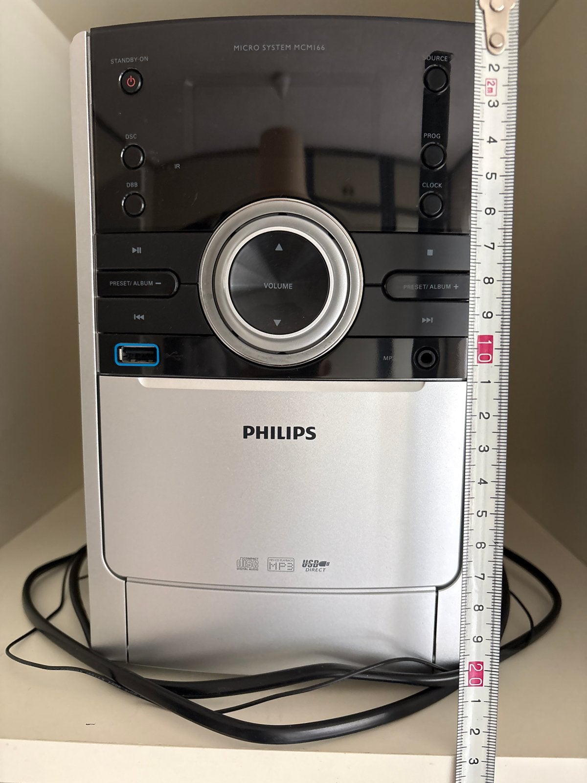 Philips Micro System MCM166 met CD, USB en Radio, Philips, Gebruikt, Ophalen of Verzenden, Microset