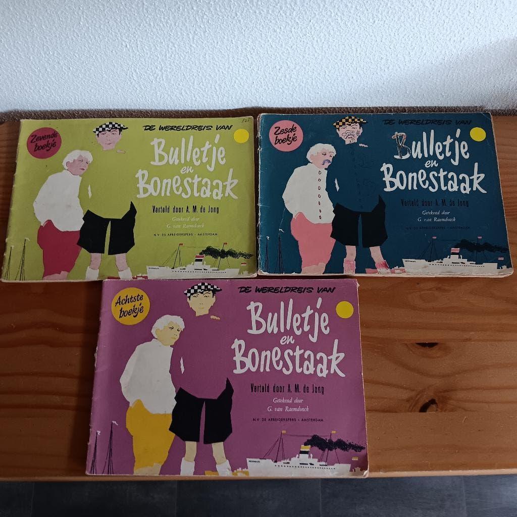 Bulletje en Bonestaak, 3 strips uit de jaren 50, Ophalen of Verzenden, De jong en Raemdock