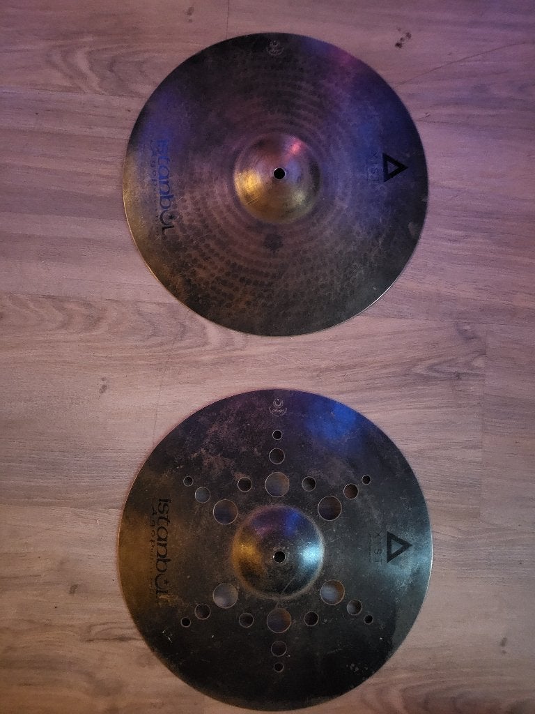 Istanbul Hi-Hat, Agop 15 inch Xist Dark ION, Ophalen, Gebruikt, Overige merken