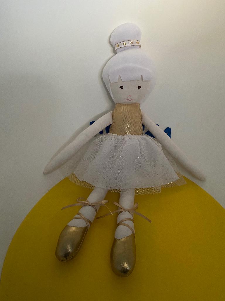 960 zeeman pop meisje ballerina wit, Kinderen en Baby's, Speelgoed | Knuffels en Pluche, Ophalen of Verzenden, Zo goed als nieuw